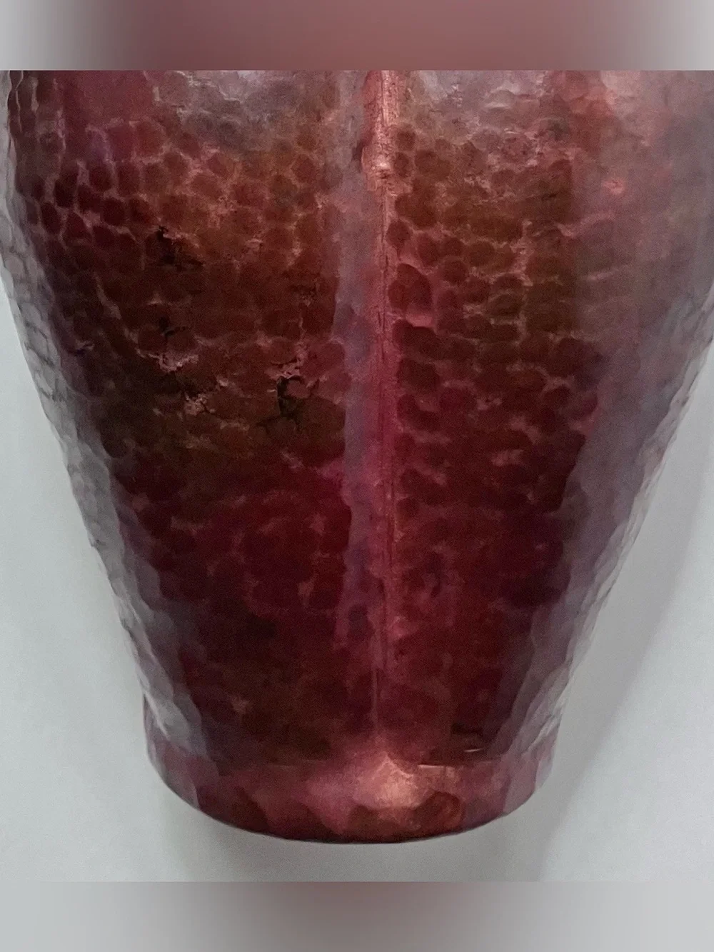 Vintage HAMMERED COPPER Lobed Vase / ARTS & CRAFTS / 7.25 Inches / GREAT PATINA